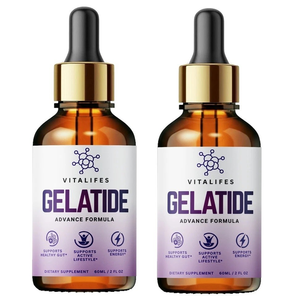 2 Pack – Gelatide Drops Official Weight Fat Loss Formula, Advanced Metabolism