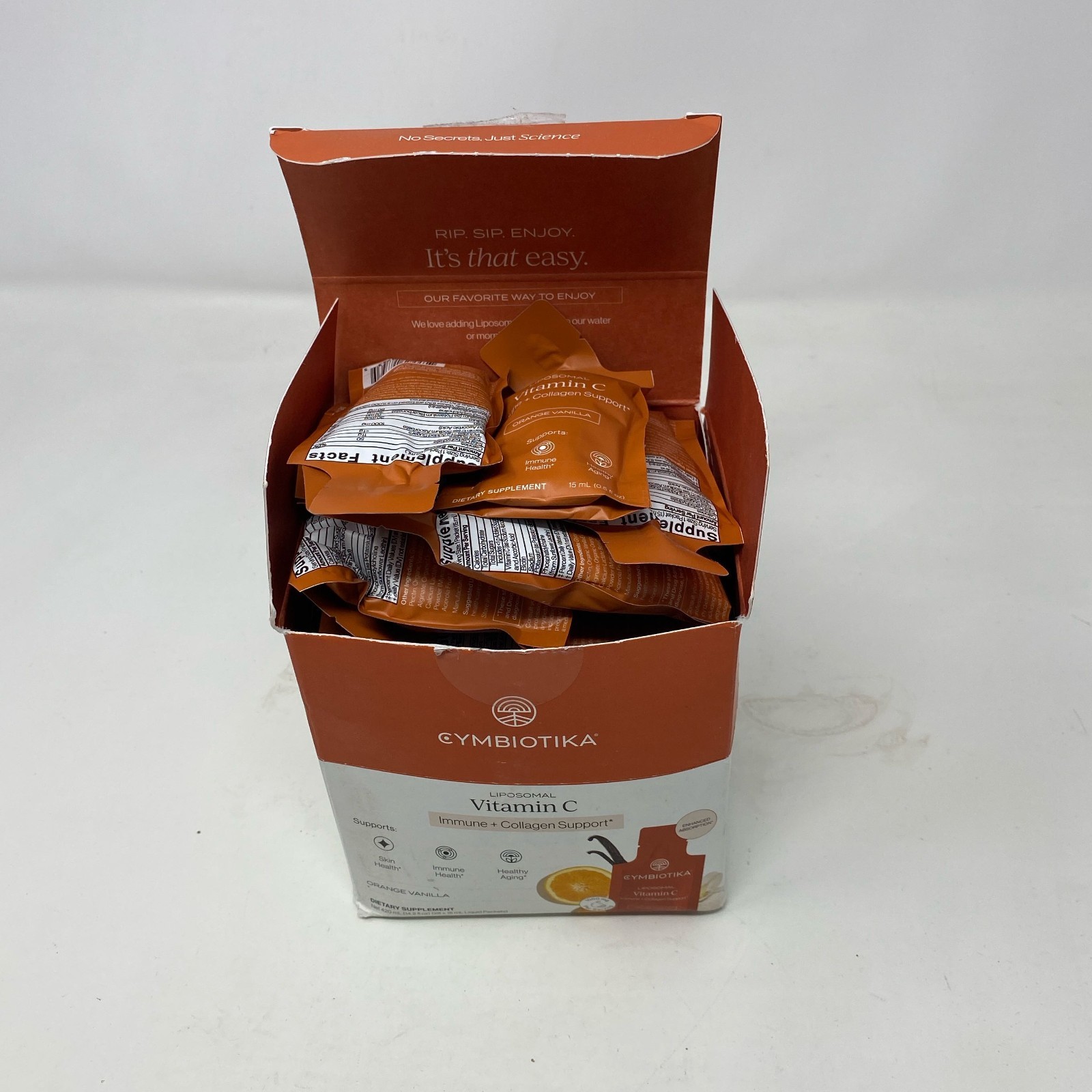 CYMBIOTIKA Liposomal Vitamin C Orange Vanilla 28x15mL Packets