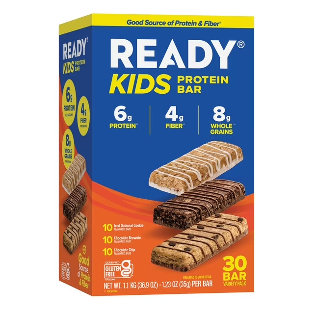 Ready Kids Bar Variety Pack 30 Ct – 1.23 Oz Each expires 03/27