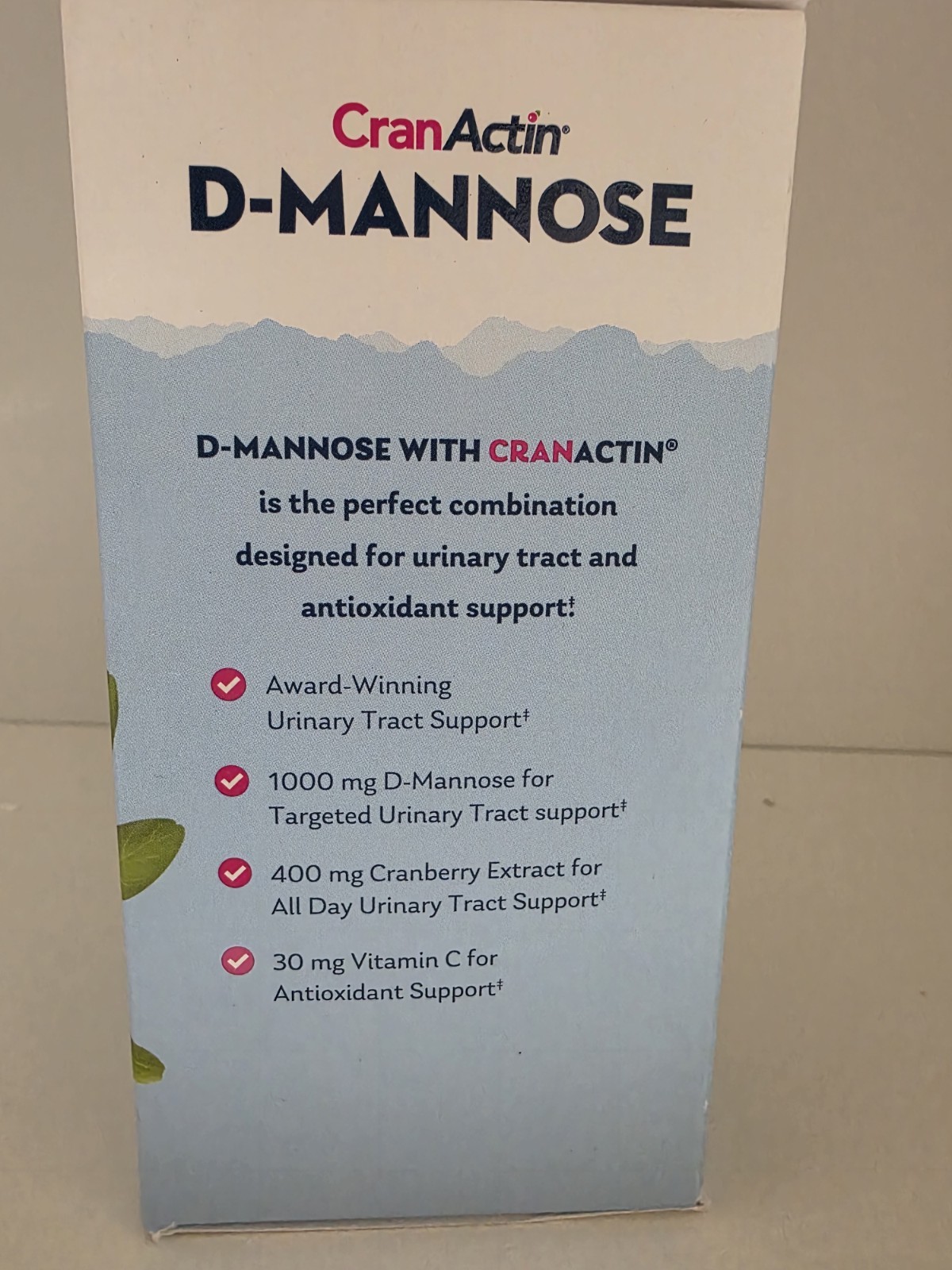 Solaray D-Mannose, 120 Caps, CranActin Cranberry Extract 1000mg