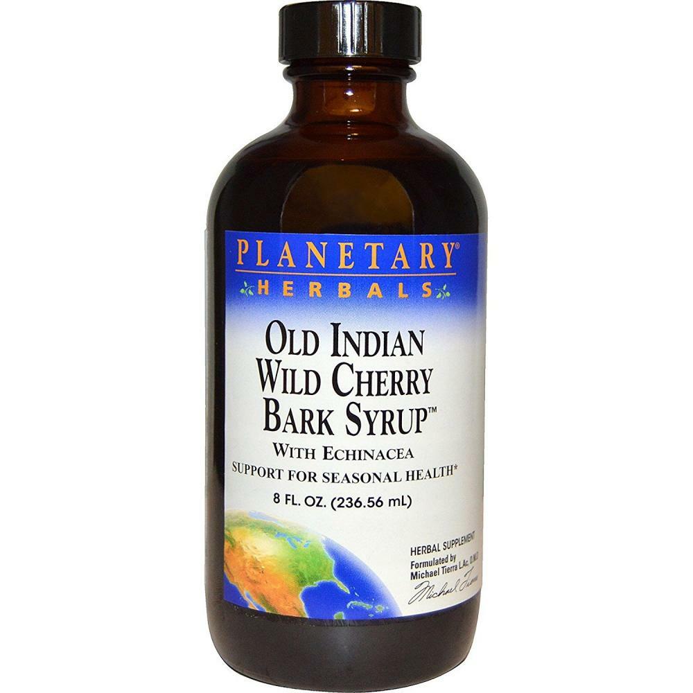 Planetary Herbals Old Indian Wild Cherry Bark Syrup 8 fl oz