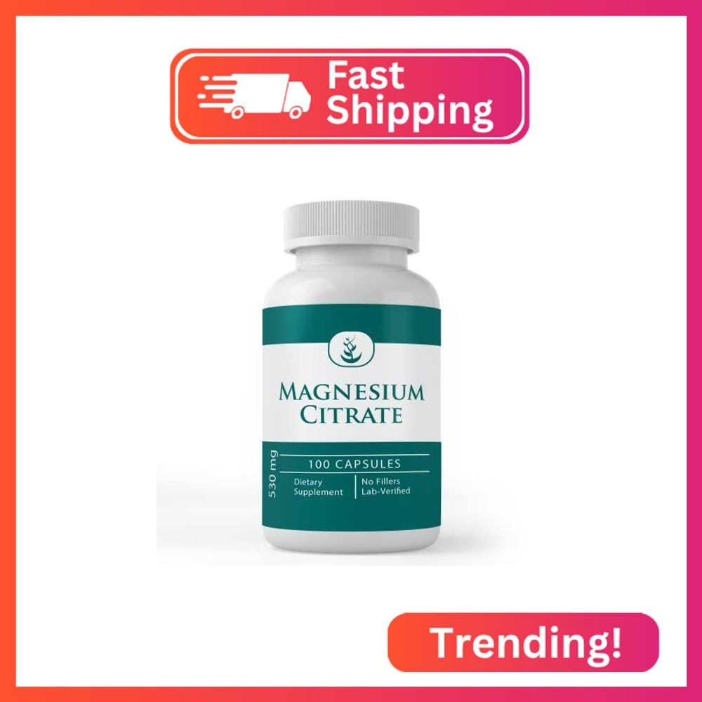 Pure Original Ingredients Magnesium Citrate, (100 Capsules) Always Pure, No Addi