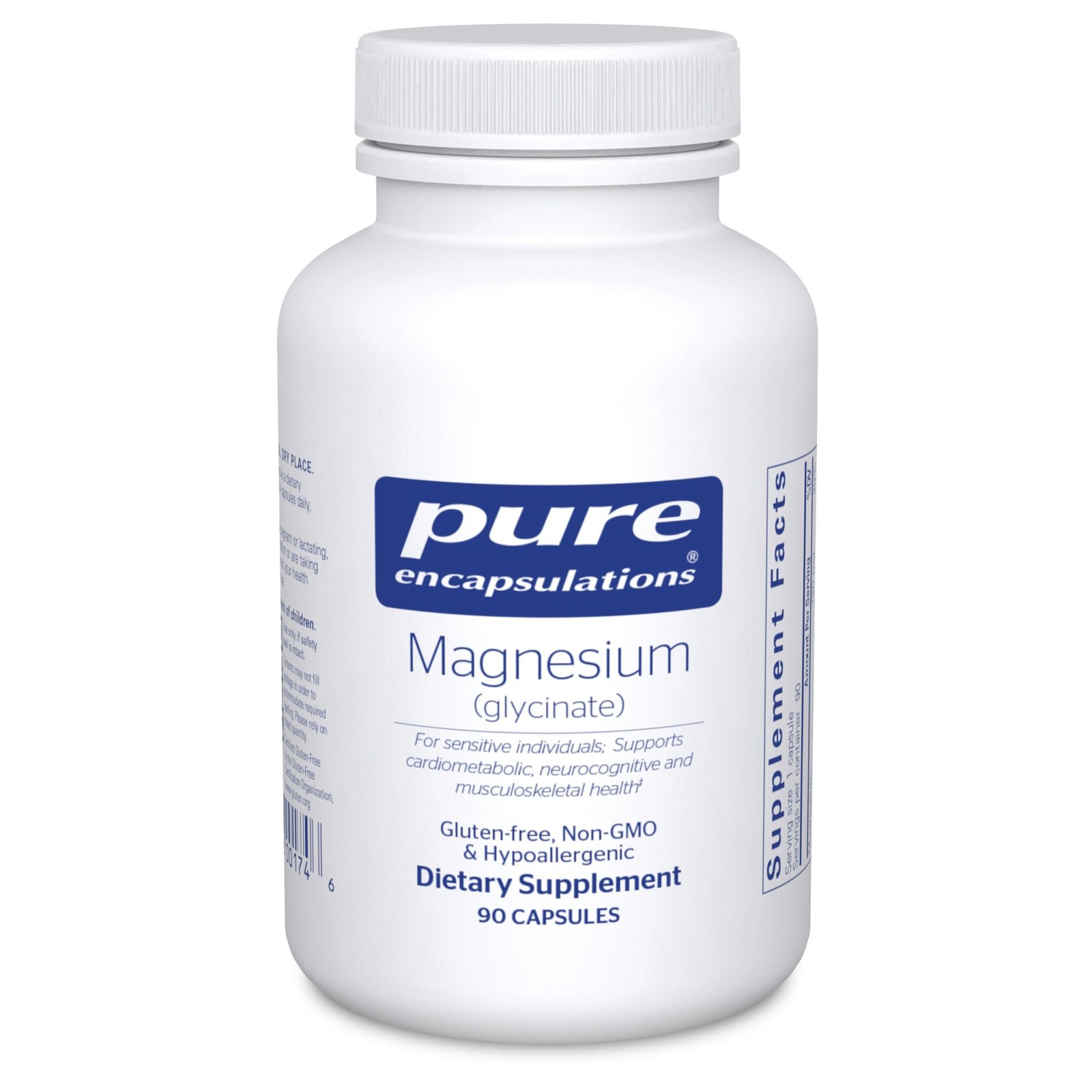 Pure Encapsulations Magnesium (Glycinate) – Supplement 90 Count (Pack of 1)