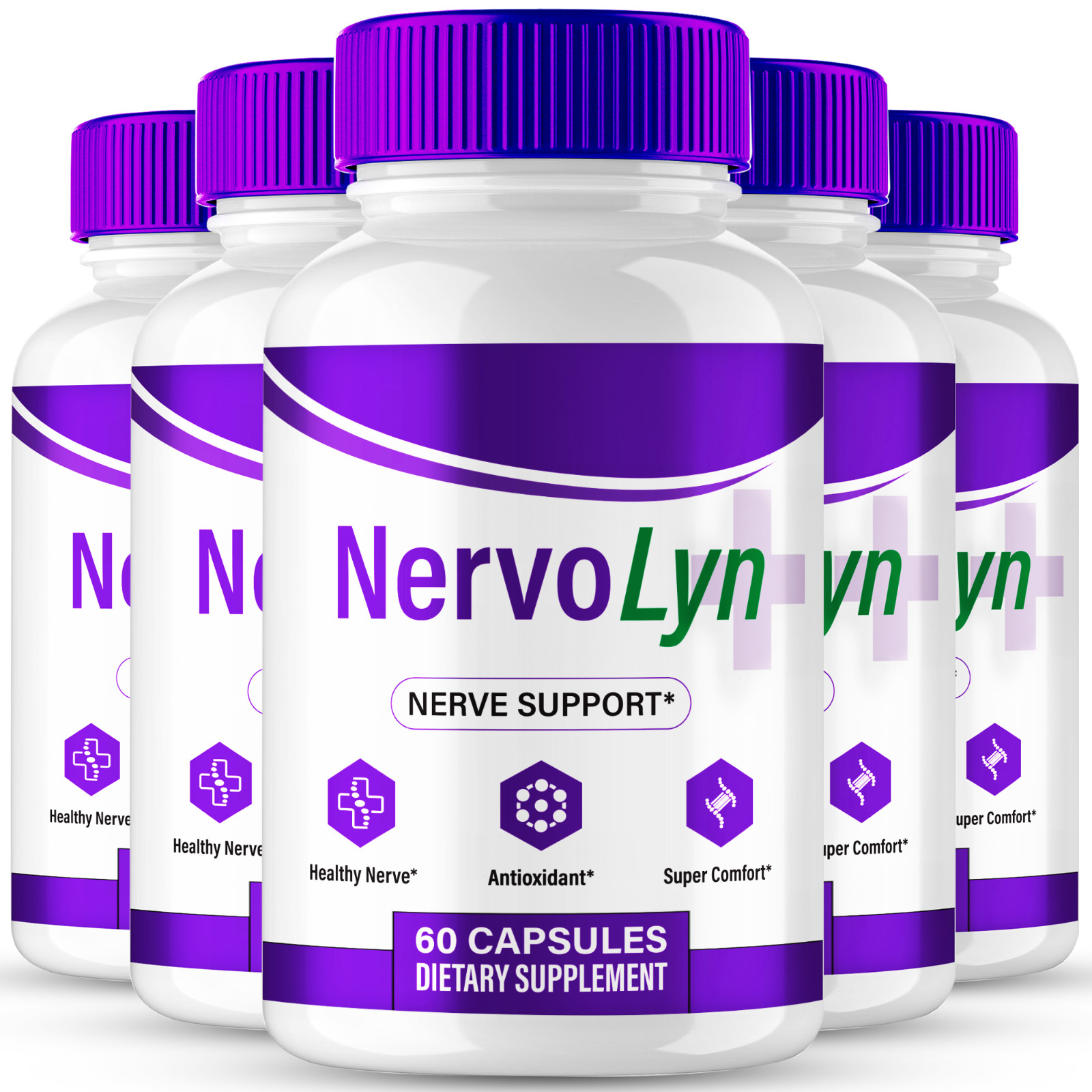 NervoLyn Capsules Official Advanced Nerve Support Supplement (5 Pack)
