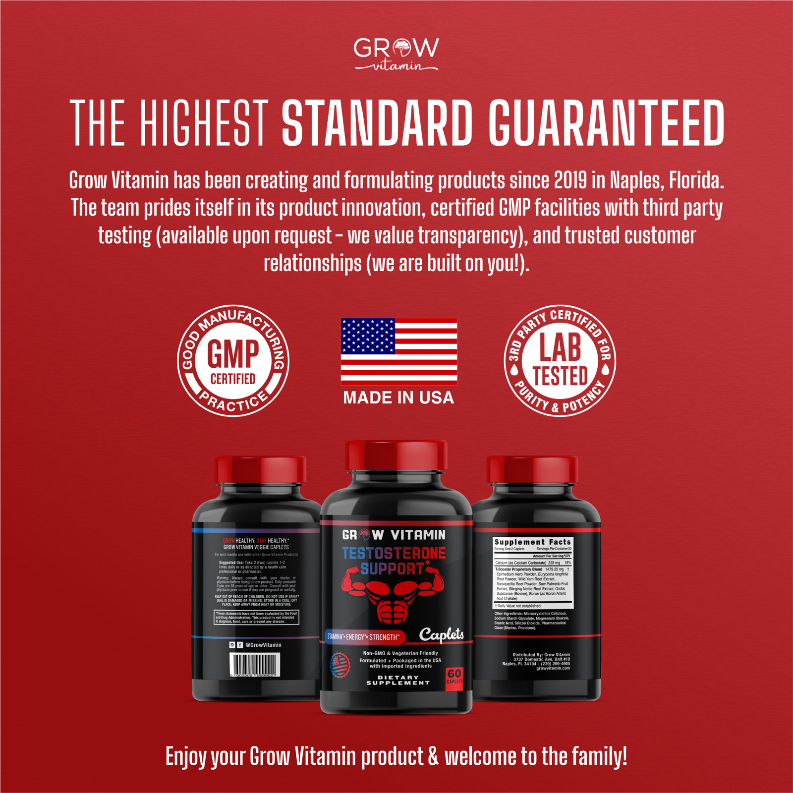 Natural Testosterone Booster – Increase Energy, Improve Muscle Strength & Growth
