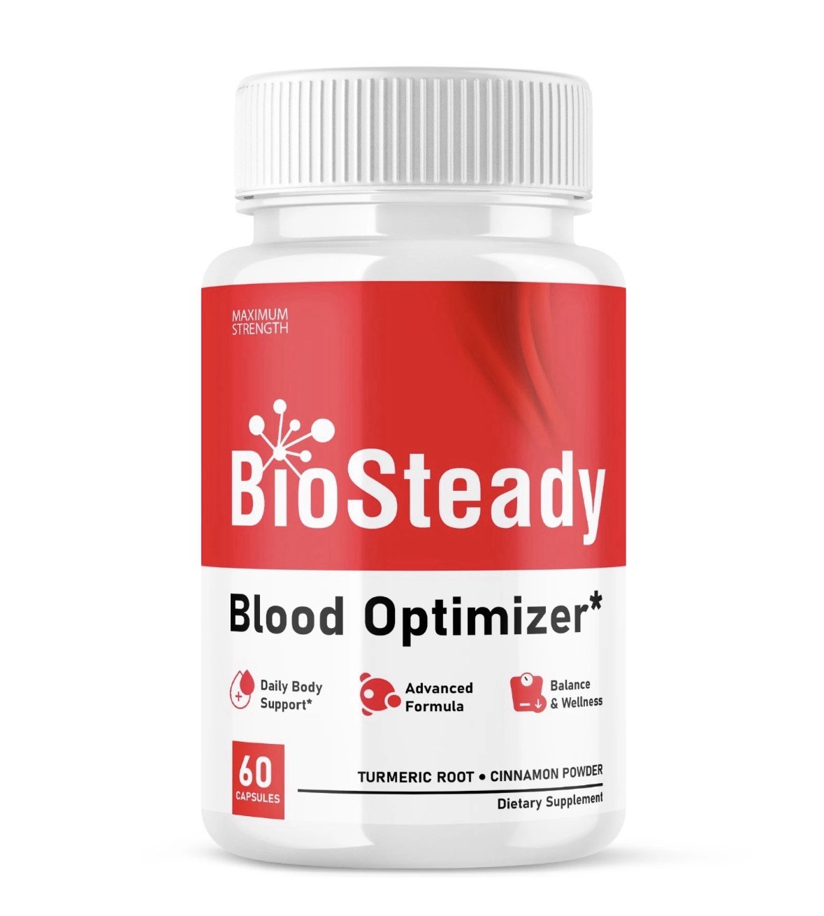Biosteady Capsules Blood Optimizer Bio Steady Regulate Blood Sugar Levels (60ct)