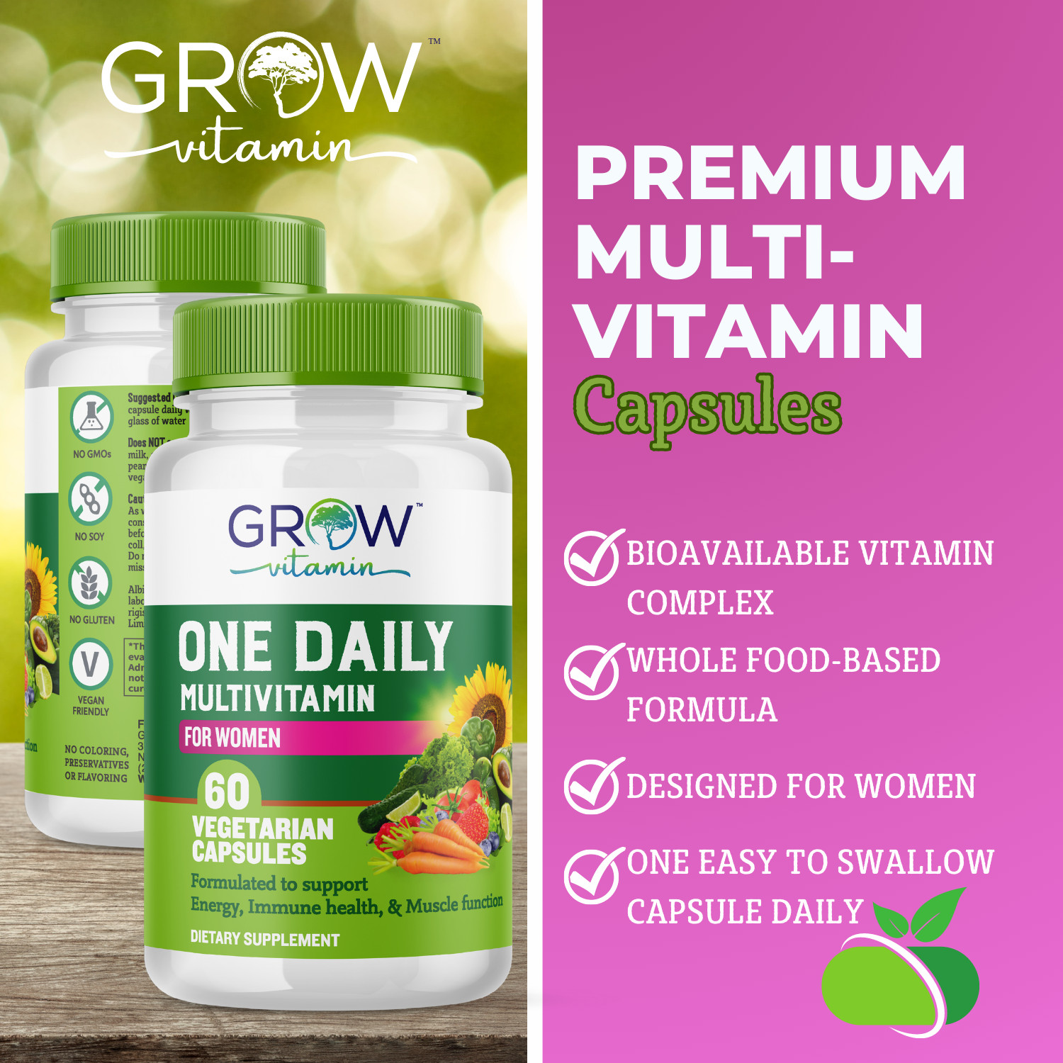 Multivitamin for Women – Highest Potency Complete Daily Multimineral Supplement