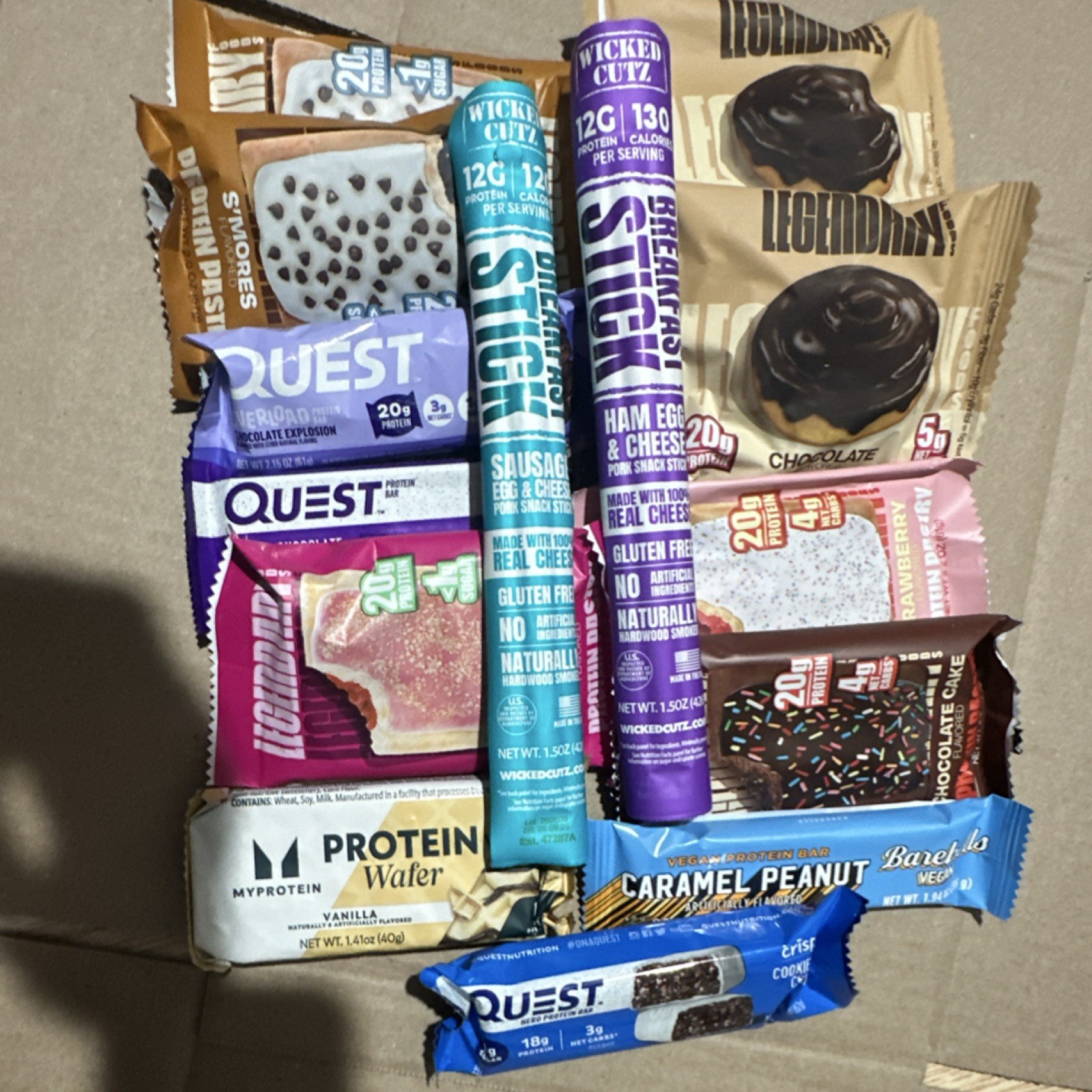 Protein snacks Variety14pc breakfast stick barebells protein pastry protein roll