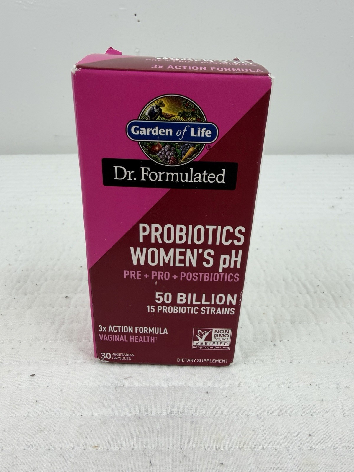 Garden of Life Probiotics Women’s pH 50 Billion CFU 30 Count 10/2027