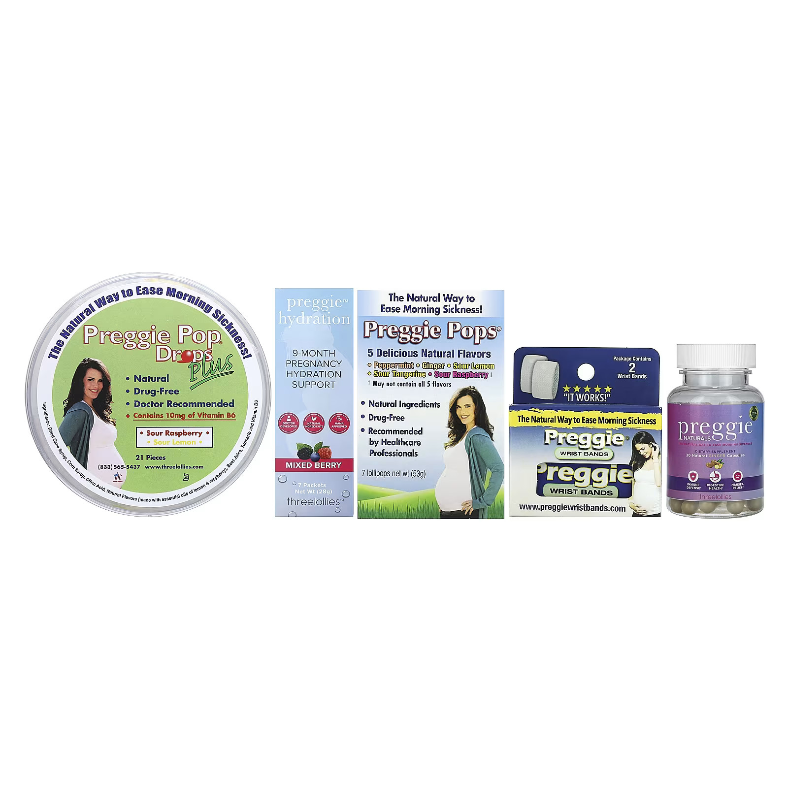 2 X Preggie, Gift Box, 5 Piece Set