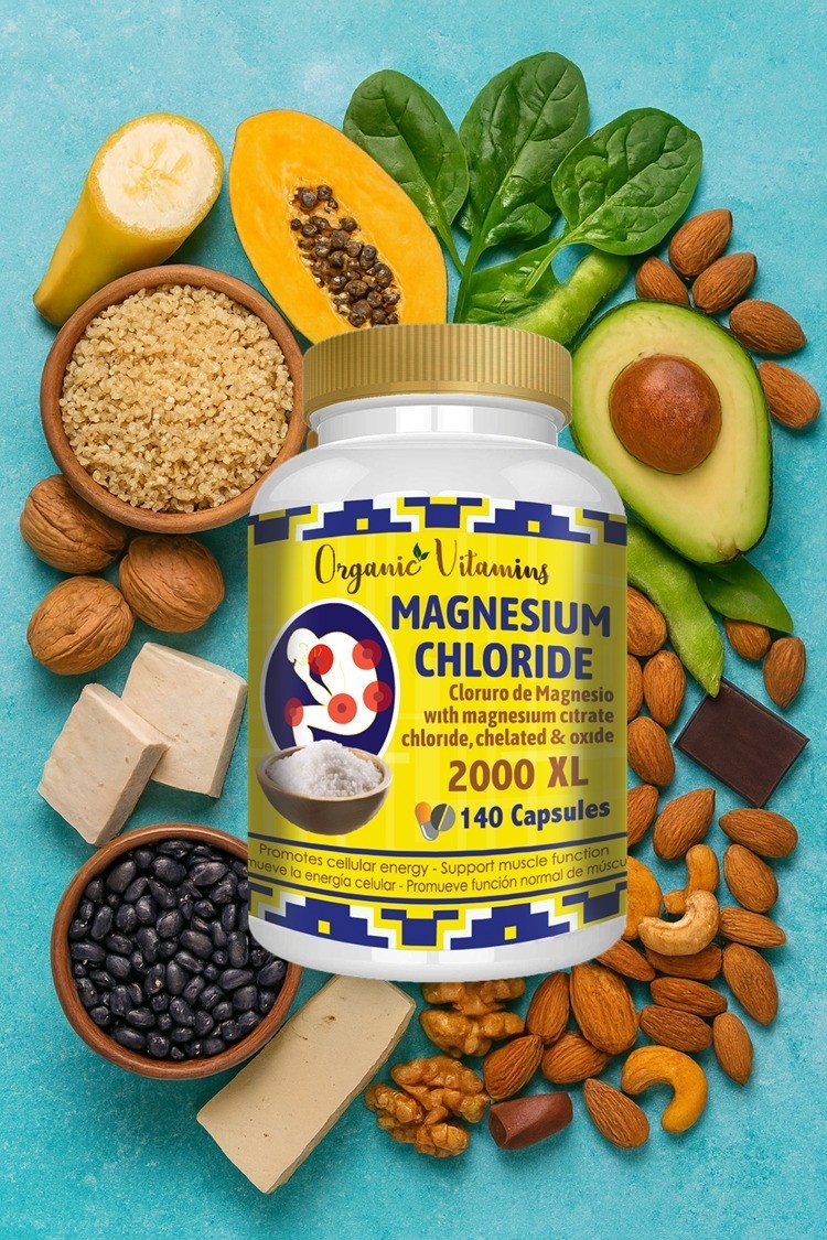Organic Vitamins Magnesium Complex 2000mg Elemental Magnesium