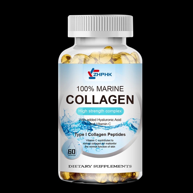 2 bottles of marine collagen support skin nail hair care anti wrinkle anti-aging