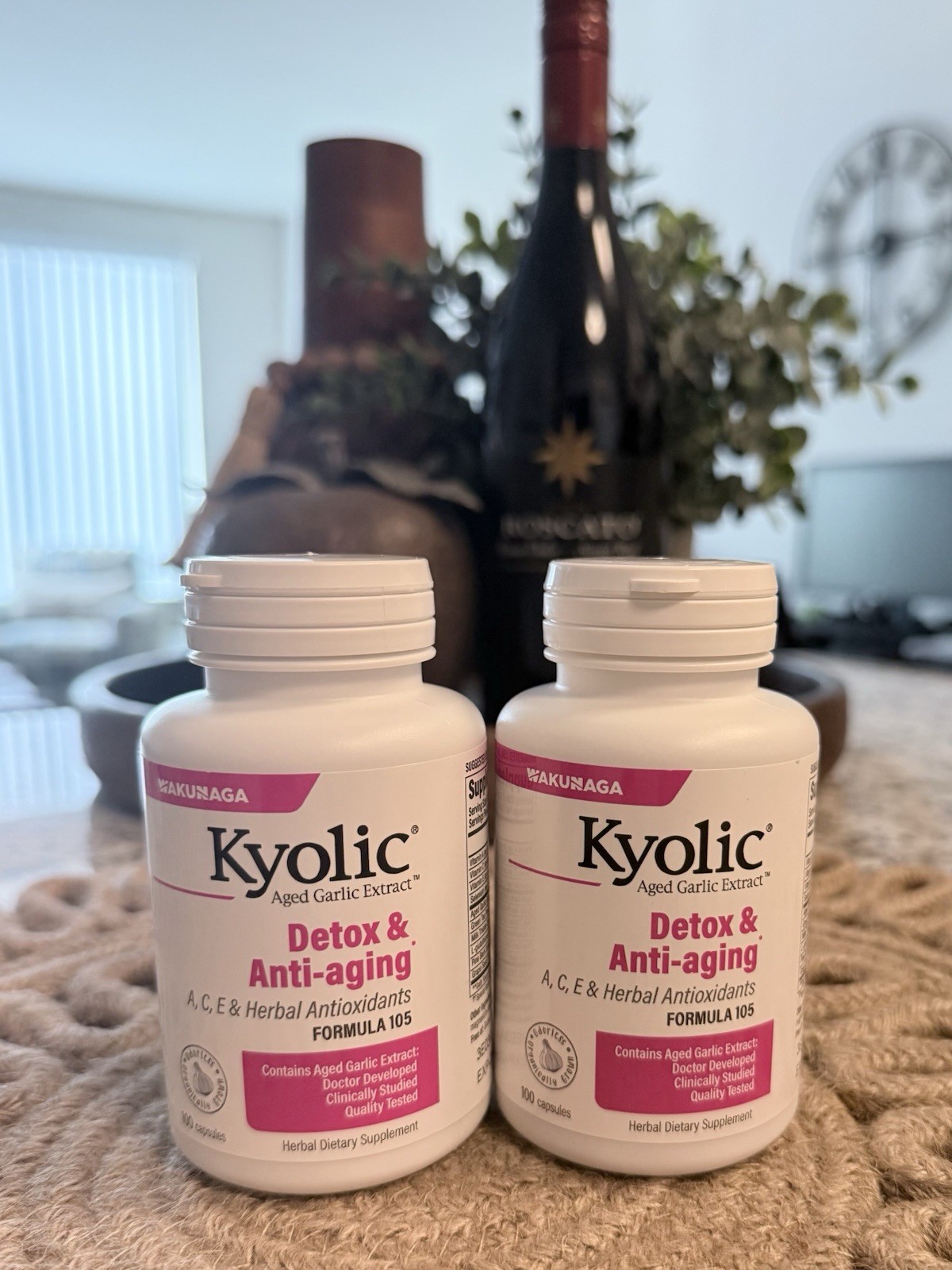 Kyolic Formula 105 Detox & Anti-Aging 100 Caps x 2 (200 Total) Exp 5/2027