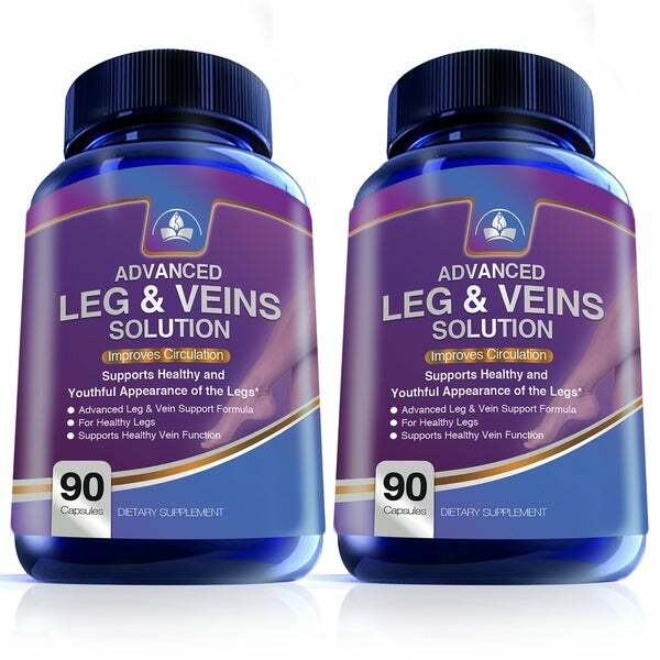 New 2 x Bottle Healthy Legs Support Circulation Vein 180 Capsules Free Shipping