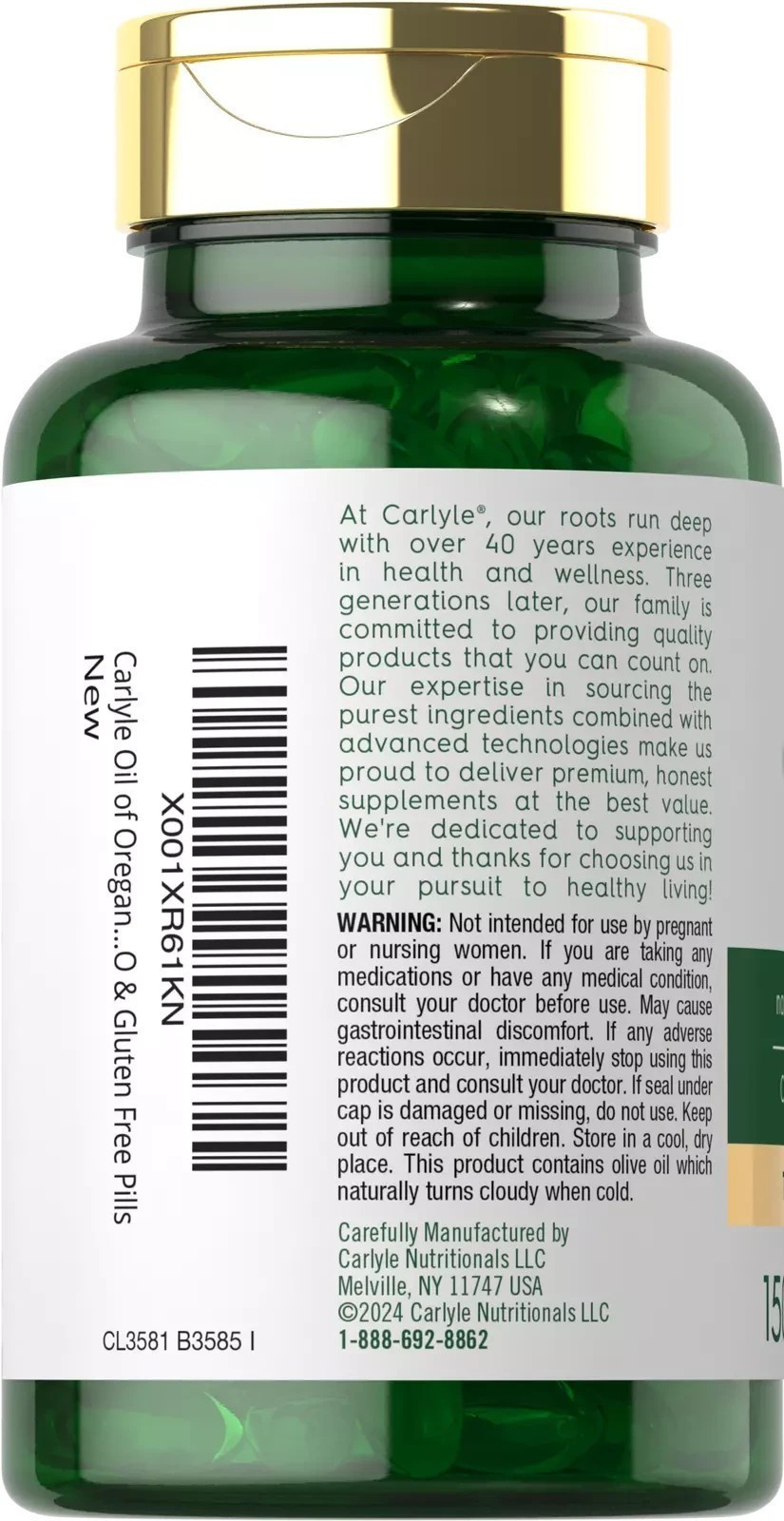 NEW Oregano Oil 4000 mg 150 Softgel Capsules | Contains Carvacrol