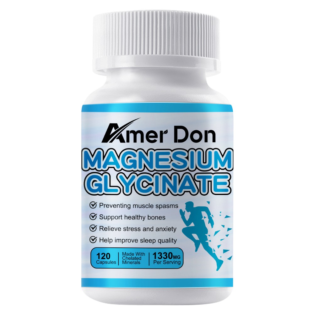 Magnesium Glycinate 1330MG with Zinc,D3, 57% DV High Absorption Magnesium 30/60x