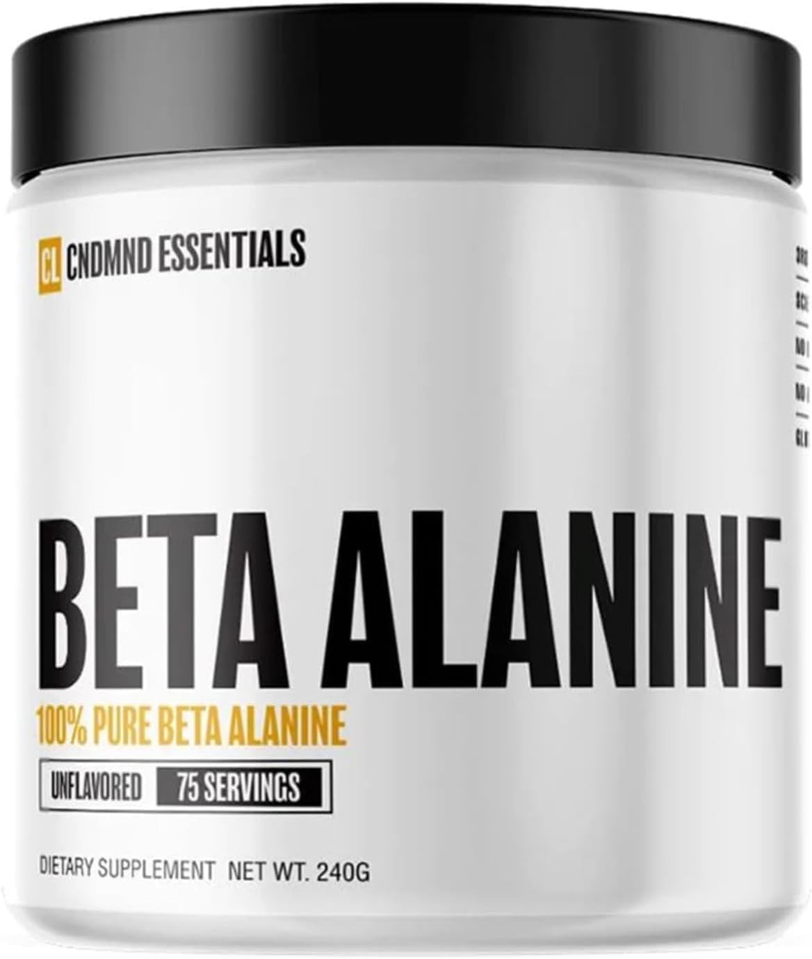100% Pure Beta Alanine Powder for Endurance & Recovery – 75 Serv
