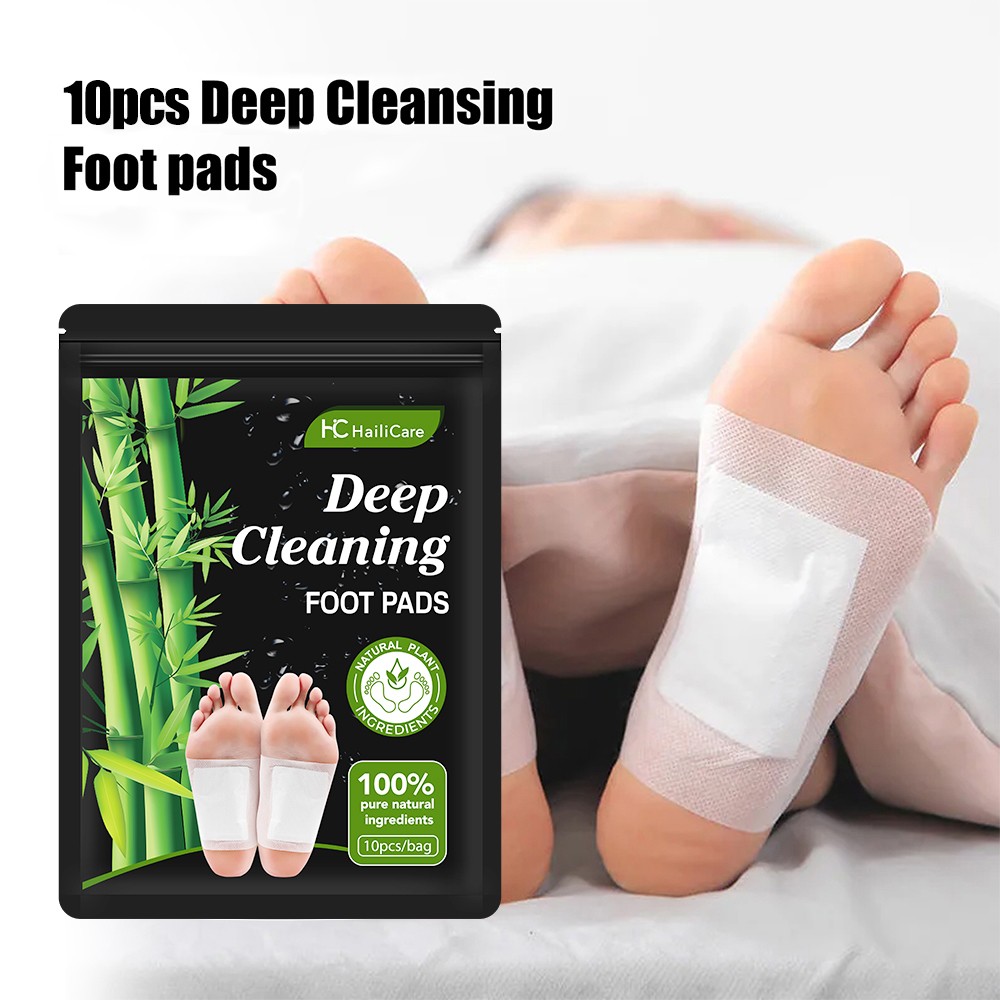 50Pcs Foot Detox Patches Pads Toxins Deep Cleansing Herbal Organic Slimming Pad