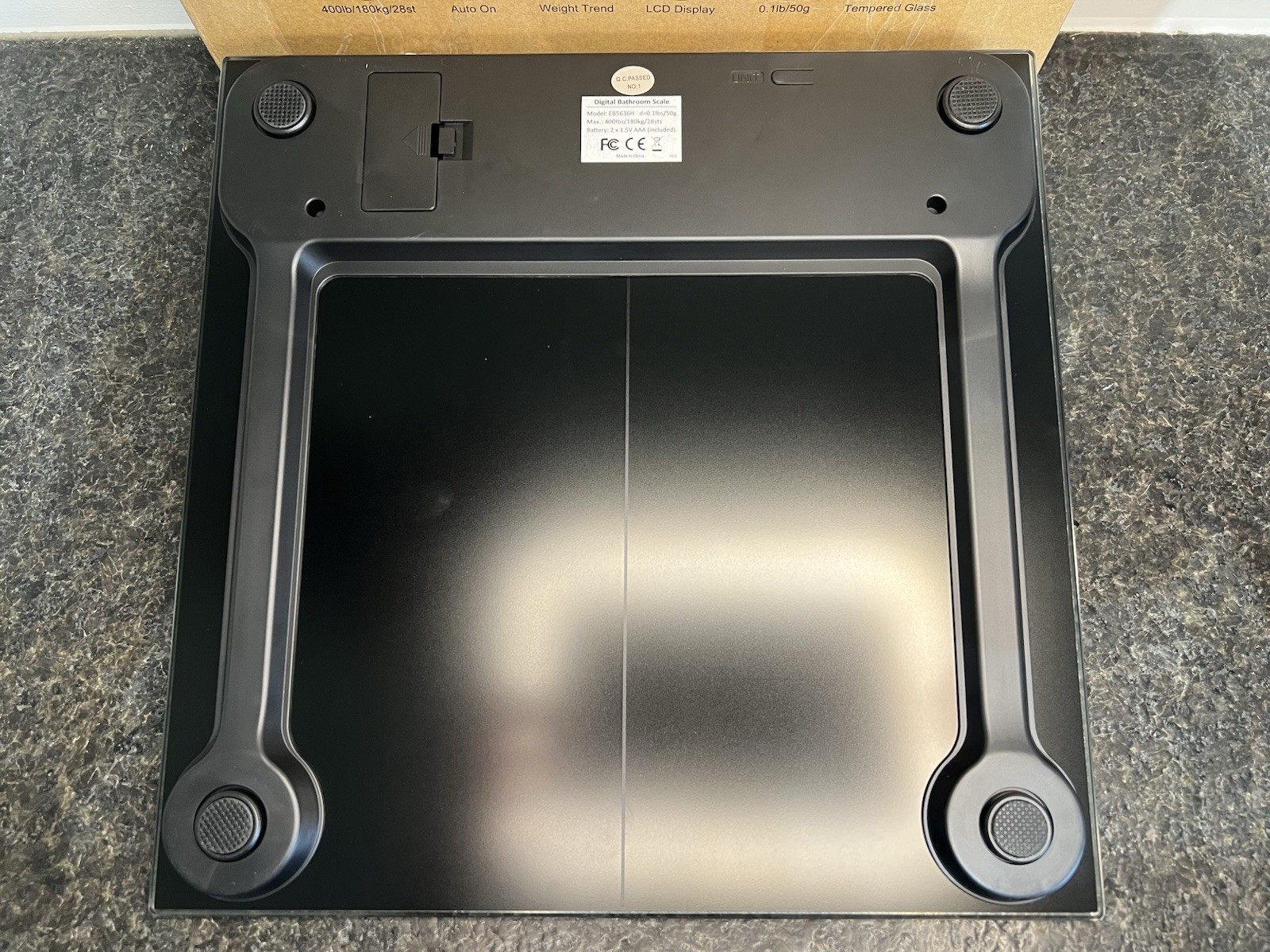 Letsfit Digital Scale (EB5636H) – BRAND NEW IN BOX 400lb Capacity/Tracks Weights