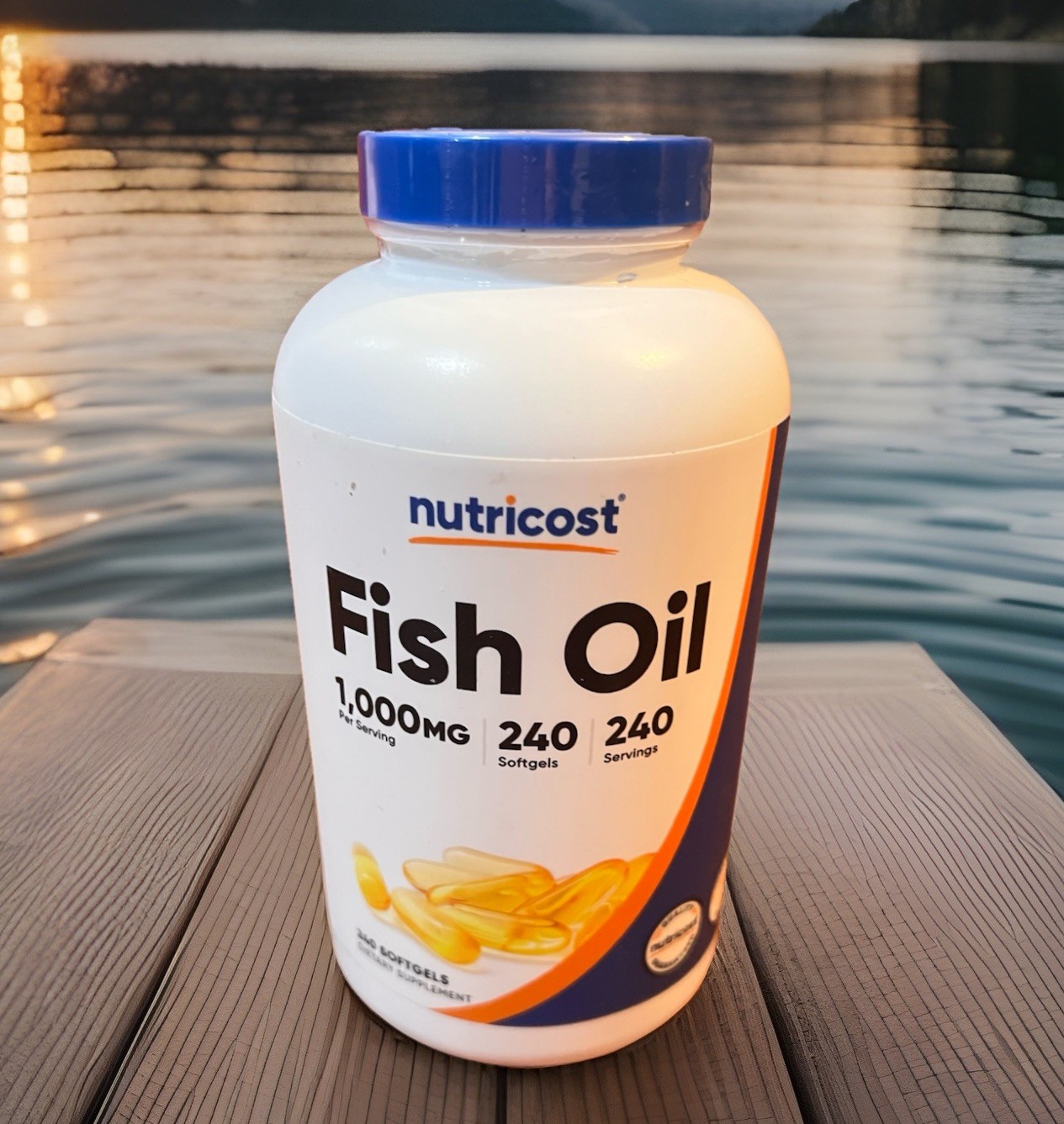 Nutricost High Quality Fish Oil 1000mg 560mg of Omega-3 240 Softgels Exp 2/2028