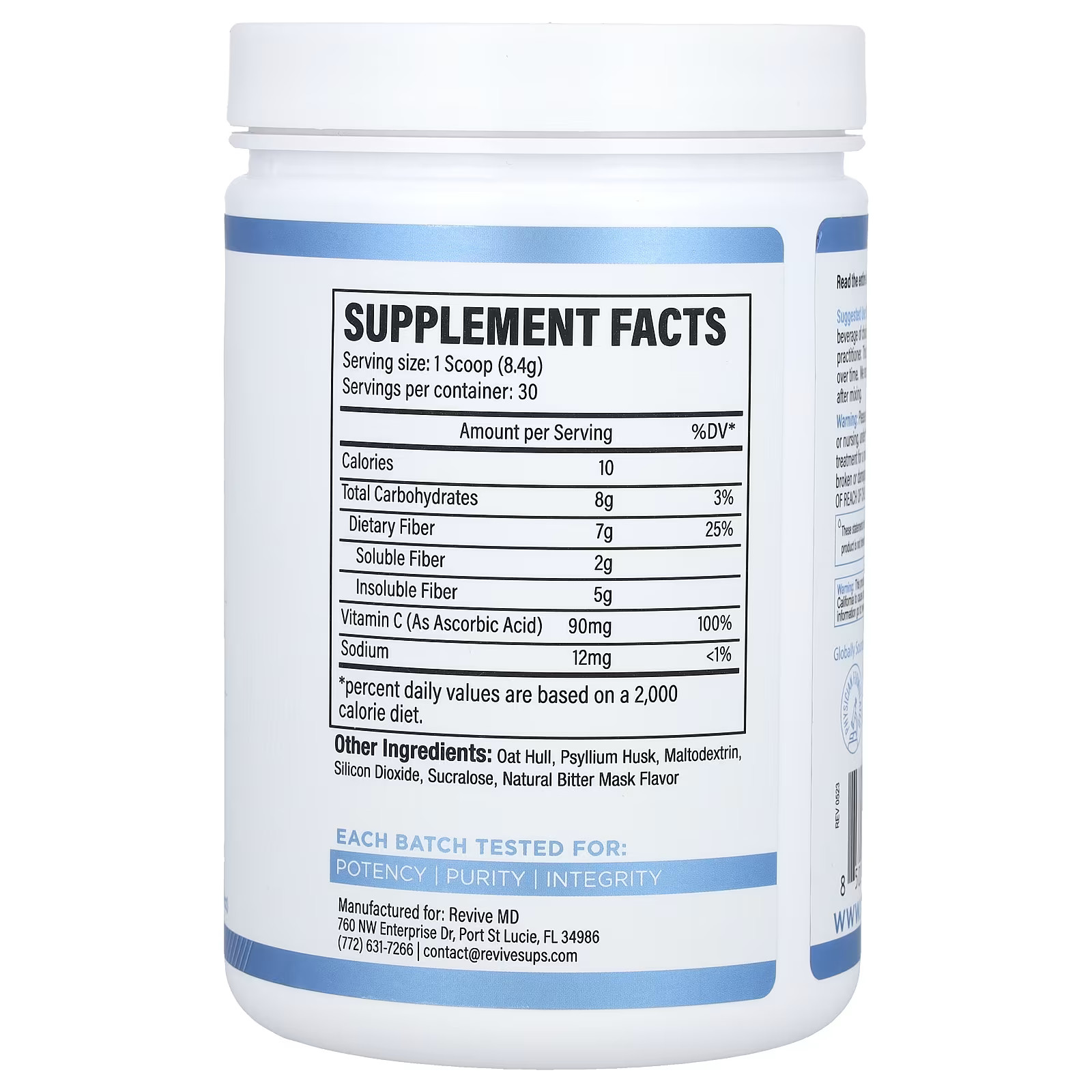 2 X Revive, Fiber, Unflavored, 8.89 oz (252 g)