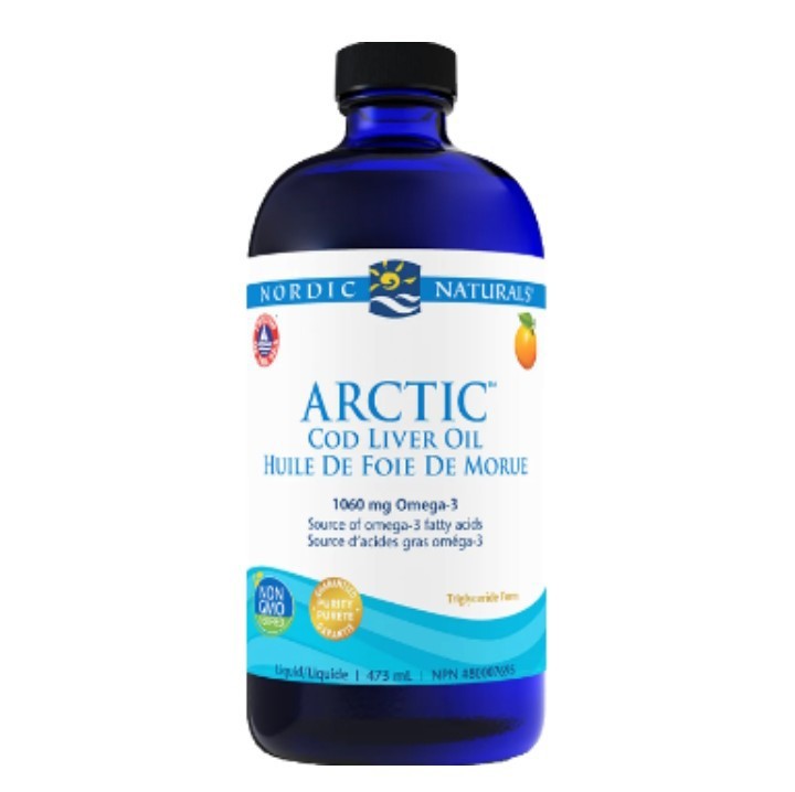 Nordic Naturals Arctic Cod Liver Oil Liquid Fish Oil Orange **Exp 4/2025! 473ml