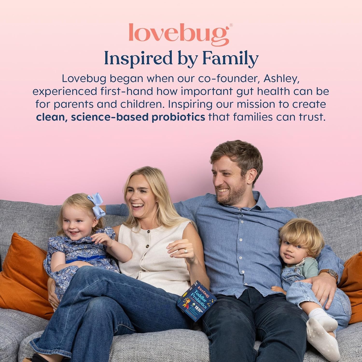 LOVEBUG Award Winning Probiotics | Constipation & Stomach Discomfort | Softer Bo
