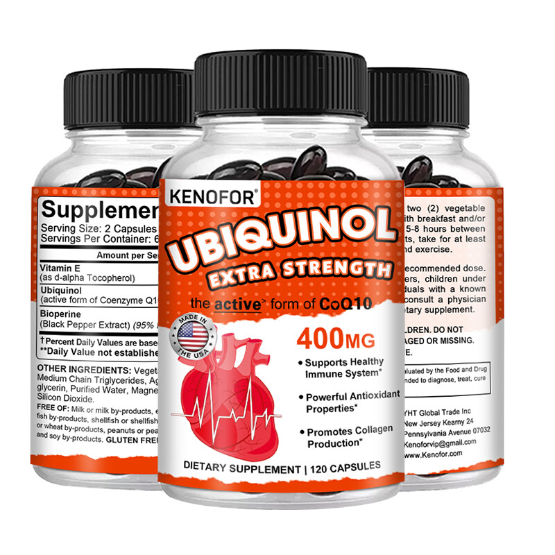CoQ10 Ubiquinol Coenzyme Q10 – Supports Heart Health Non-GMO,400mg