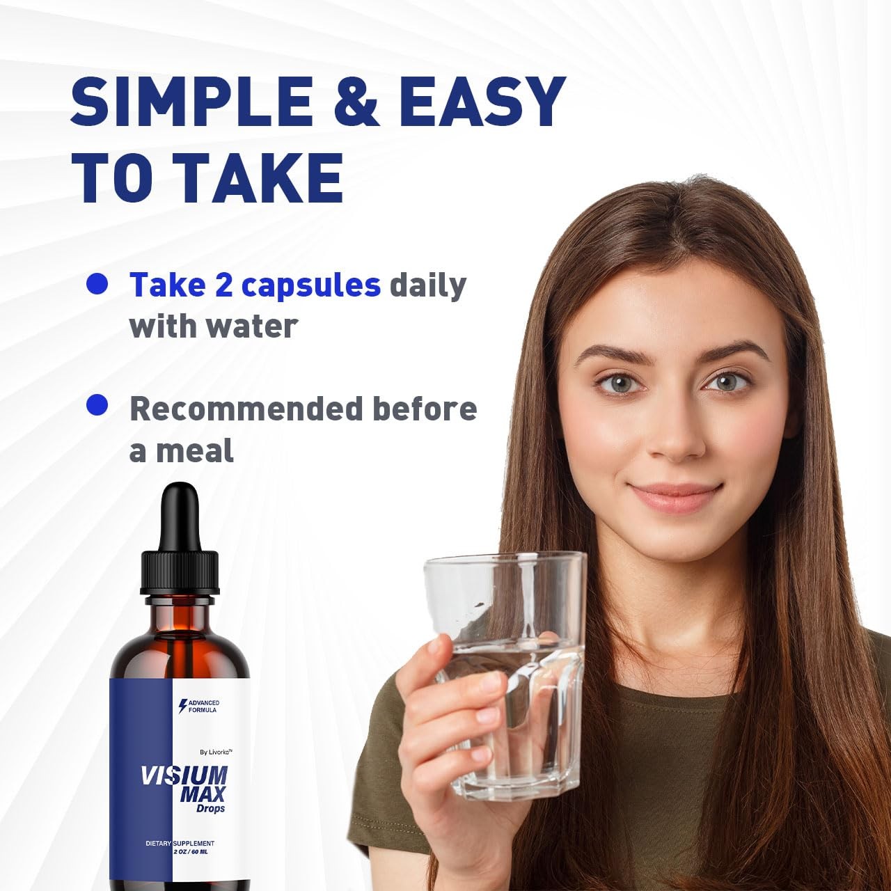 Visium Max Drops 3 Pack Liquid Health Support Supplement Natural Wellness Suppor