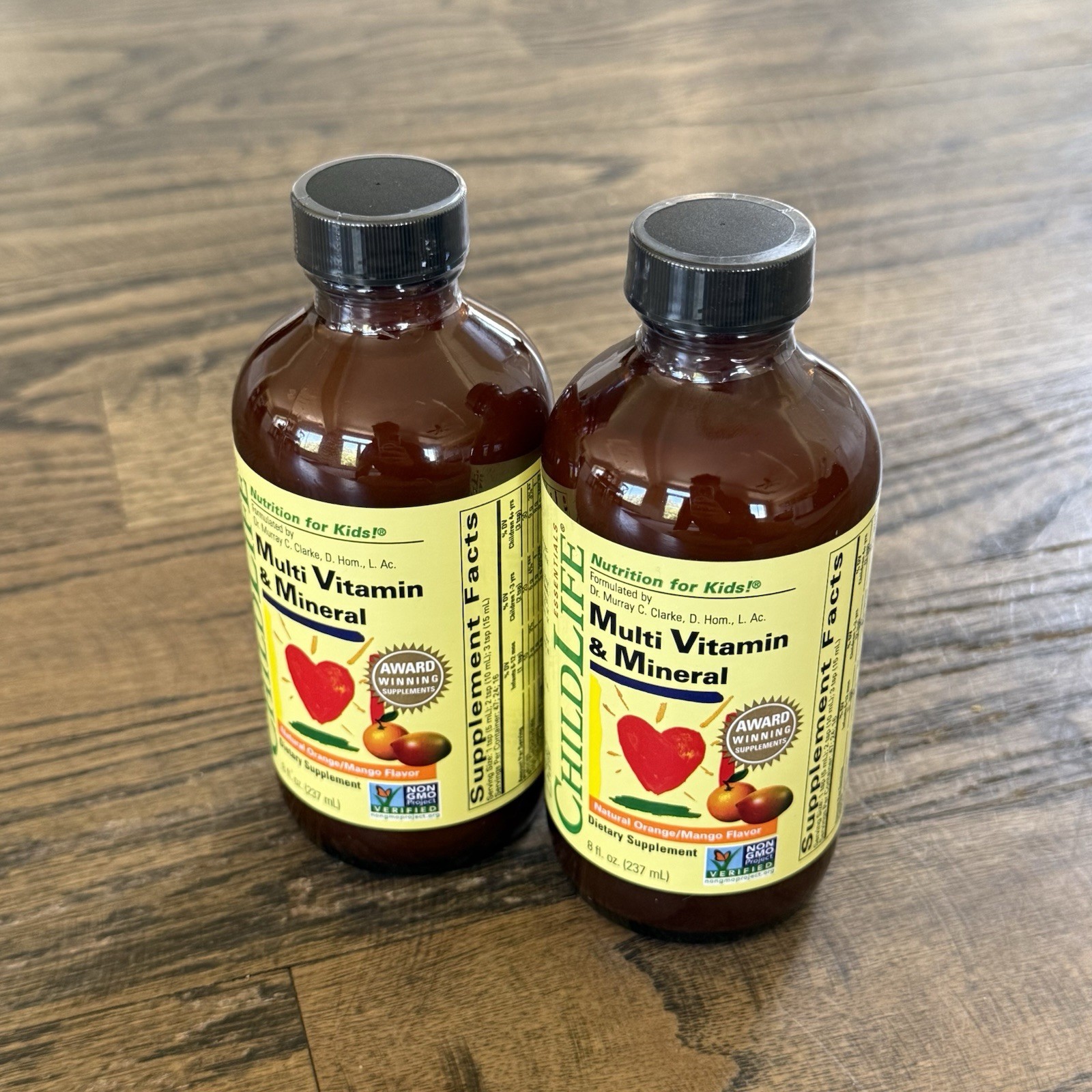 2 PACK! Childlife Essentials Kids Multivitamin & Mineral Orange Mango (10/2026)