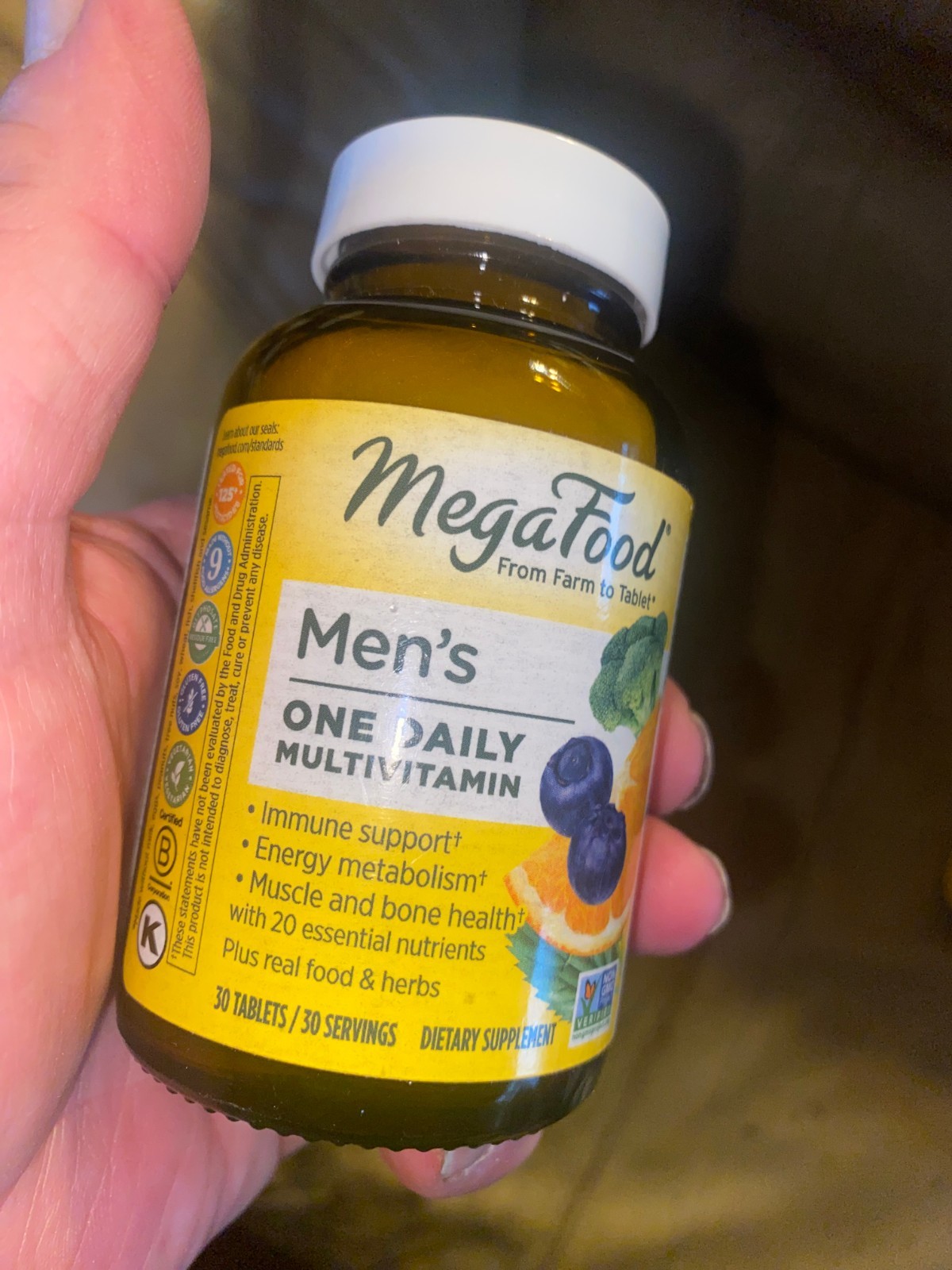 Men’s One Daily MultiVitamin. 30 Tablets. Best By 1/2026