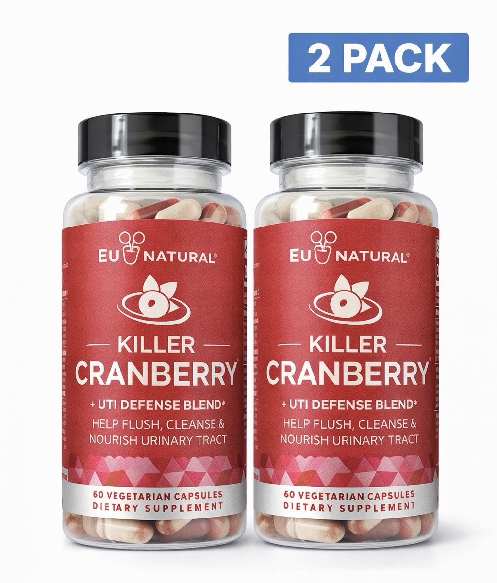 Cranberry UTI Defense Pills 120 Capsules Urinary Tract Support EU Natural