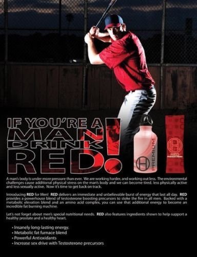 BHIP I-RED Natural Herbal Energy Drink For Men – Healthy Fitness and Hormones