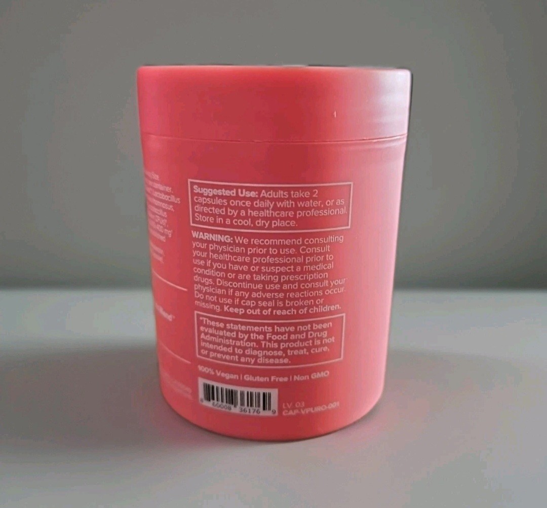 O Positiv URO Vaginal Probiotic Vegan Capsules – Pink 60ct Exp 11/14/26