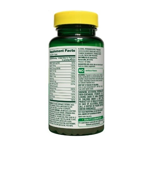 Spring Valley Prenatal Multivitamin/Multimineral Supplement Tablets 100 Count