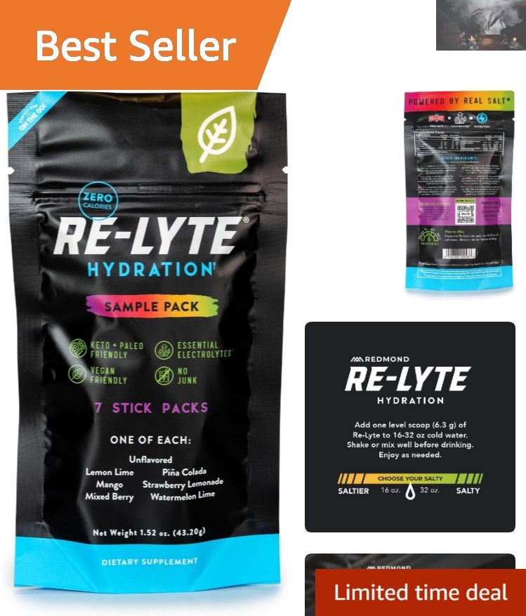 Zero Calorie Electrolyte Powder Variety Pack – 7 Flavors for Active Lifestyle