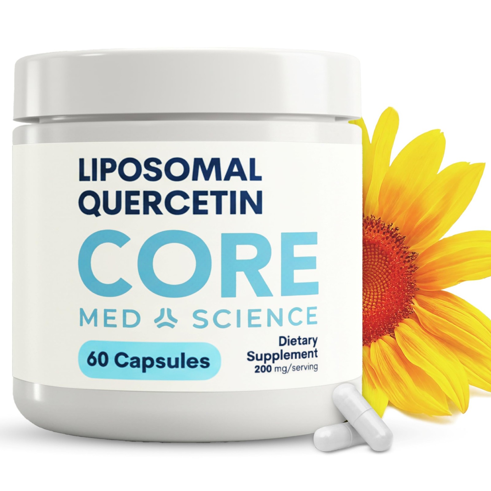 Core Med Science Liposomal Quercetin Supplement, 200mg Physician Formulated …