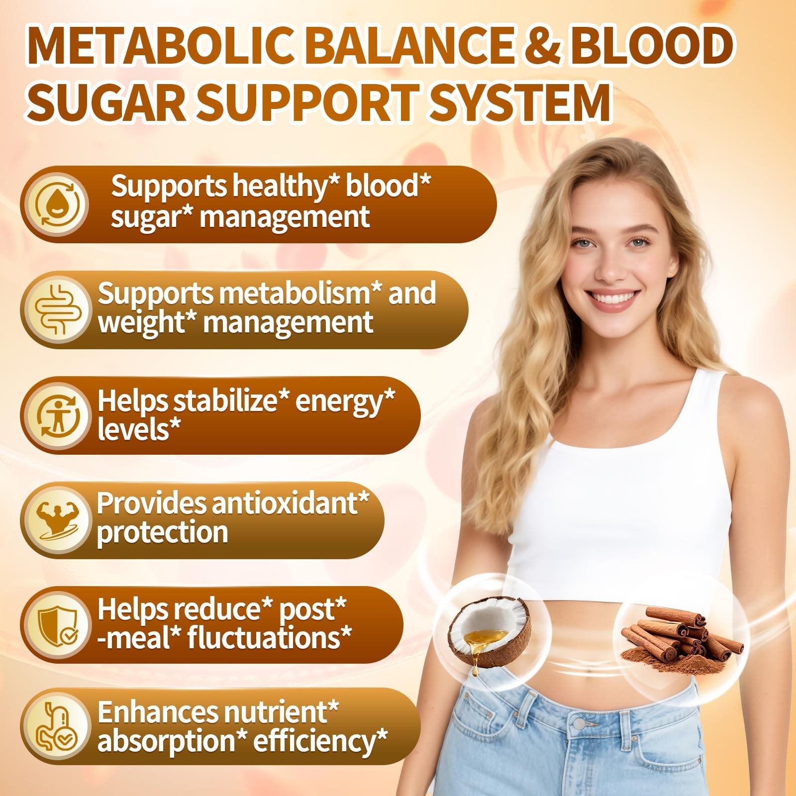 Organic Ceylon Cinnamon & MCT Oil Softgels – 120 Count, Energy & Metabolism Boos
