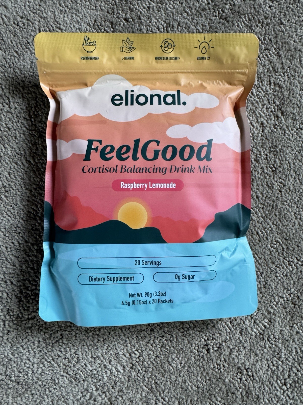 Elional Cortisol Balancing Drink Mix-Raspberry Lemonade