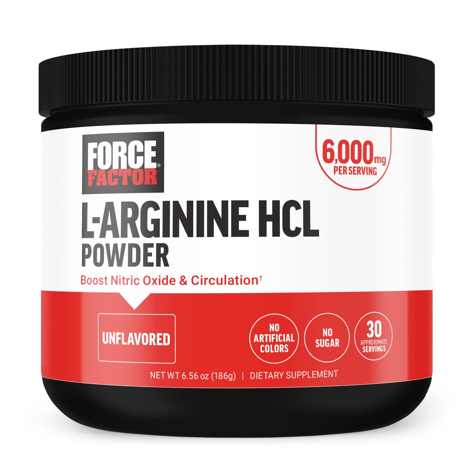 Force Factor L Arginine HCL, L-Arginine 6.35 Ounce (Pack of 1), L-arginine