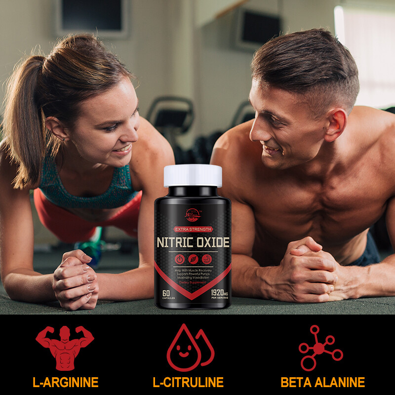 Nitric Oxide Booster Capsules – L-Arginine, L-Citrulline 1920mg Muscle Support
