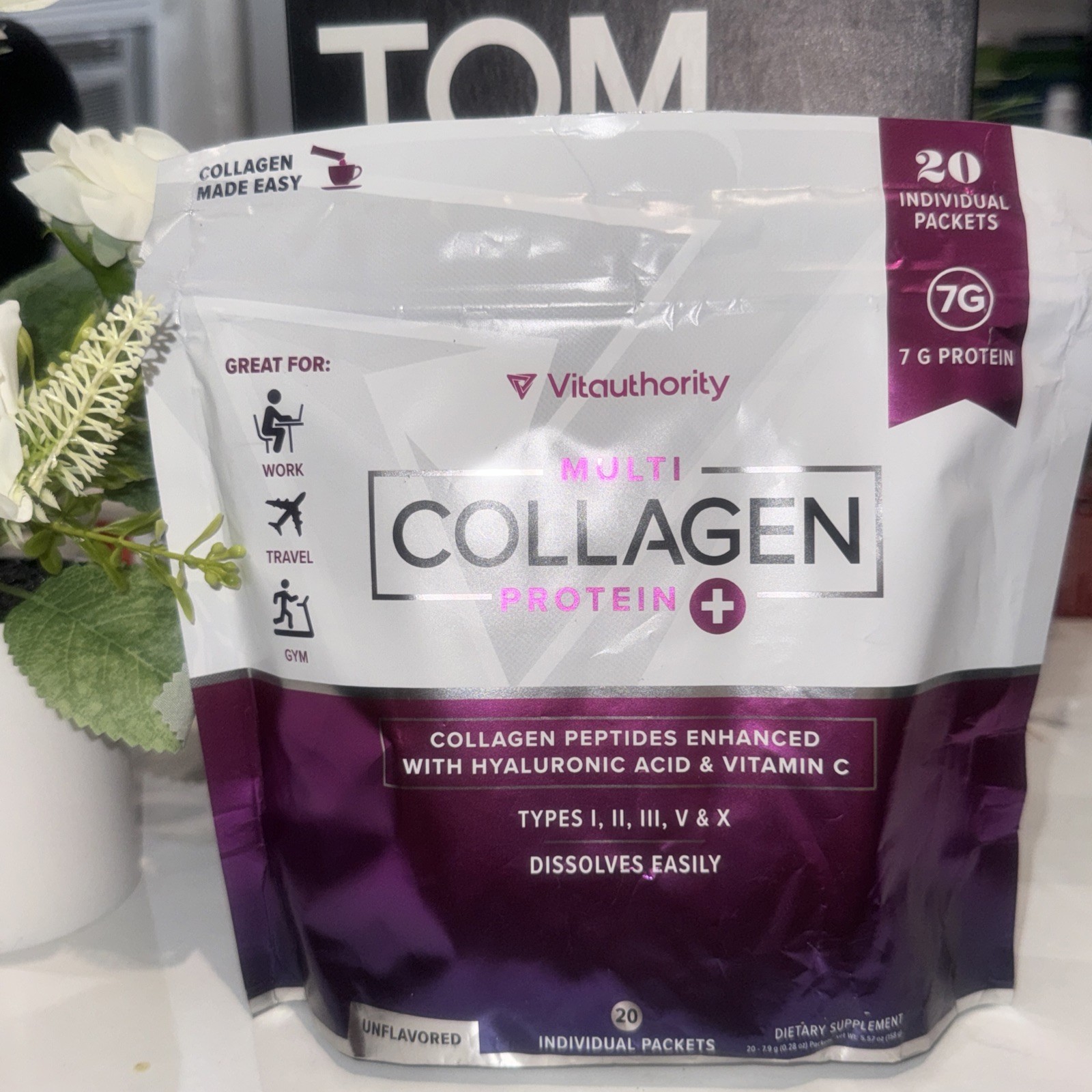 Vitauthority Multi Collagen Protein Peptides / 20 Individual packets