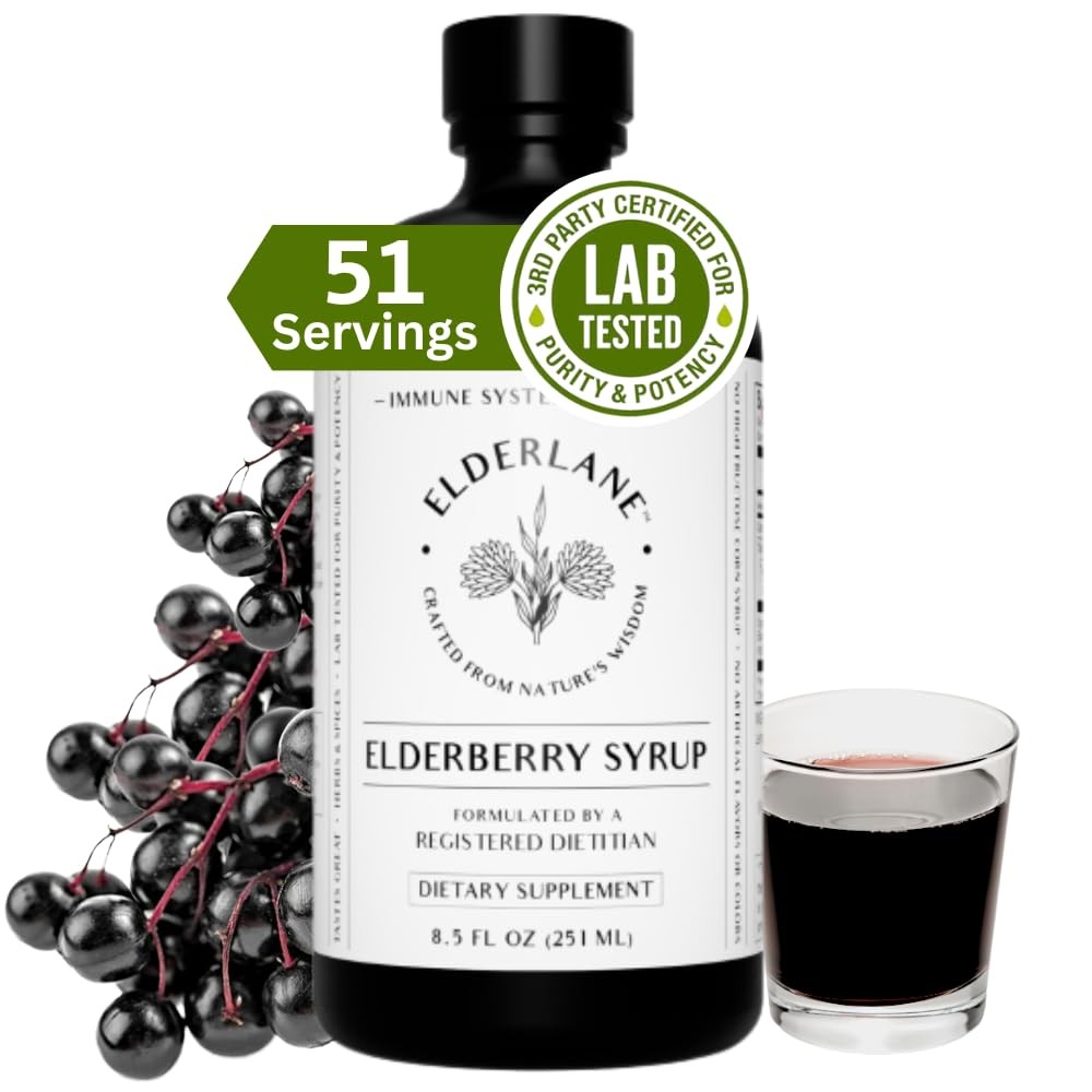 Elderlane Elderberry Syrup Shots – Immune 8.5 Fl Oz (Pack of 1)
