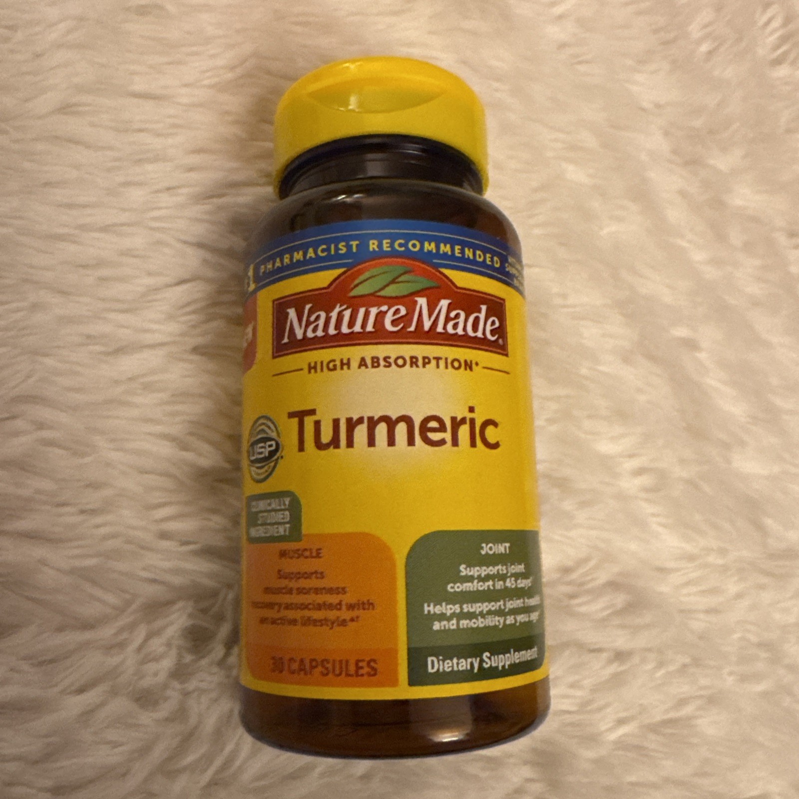 Nature Made High Absorption Turmeric ~ 30 Capsules ~ EXP 11/2026