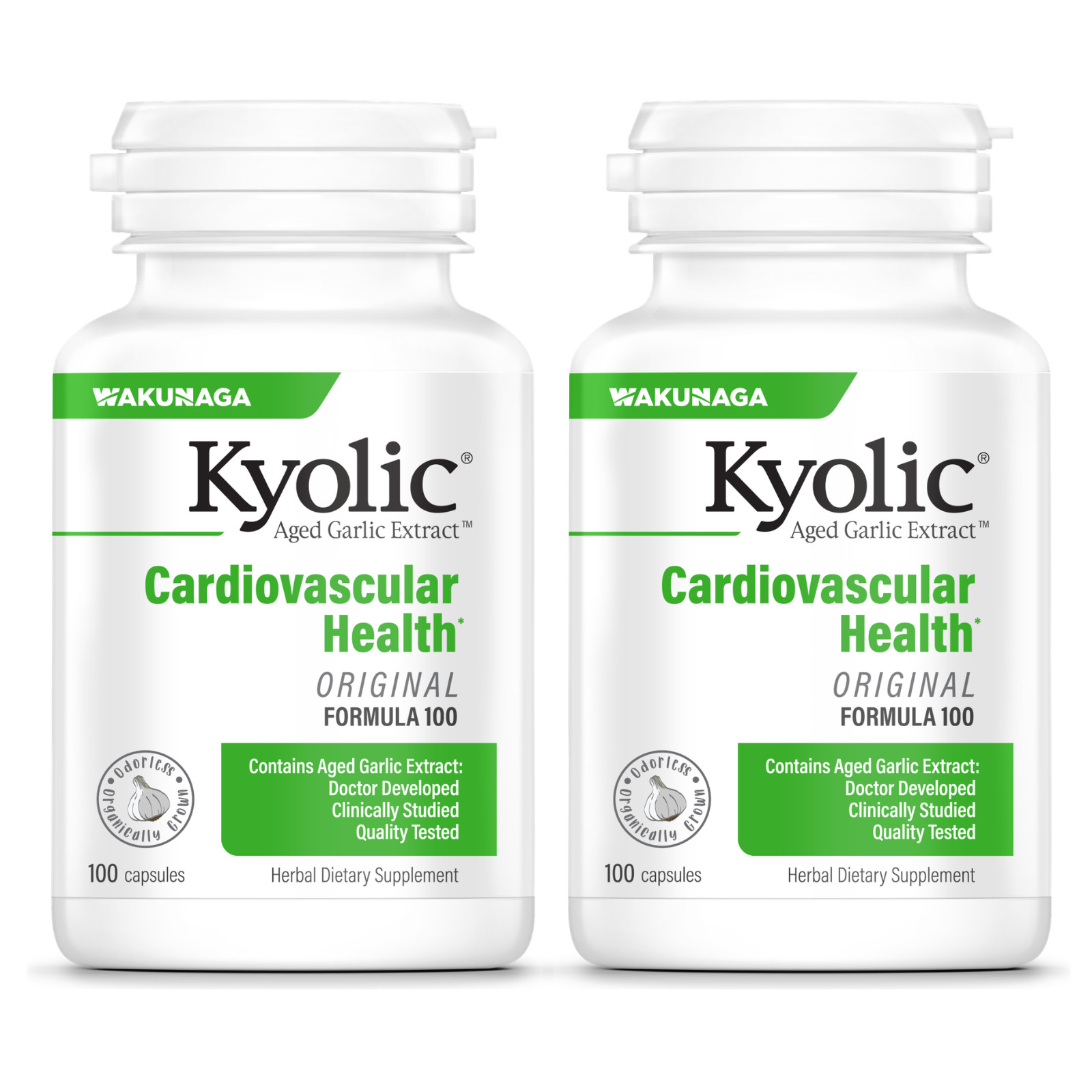 KYOLIC ODORLESS ORGANIC AGED GARLIC EXTRACT. 300 CAPSULES (Pack of 3)