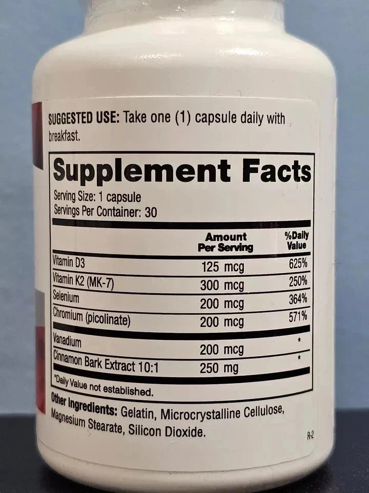 3Pack Barton Nutrition CinnaChroma Advanced Blood Sugar Support 30 Caps NEW