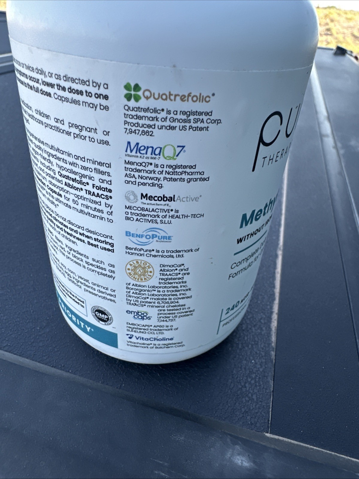 Methyl Multi Without Iron Methylated Multivitamin Capsules 240 Count Exp 01/28