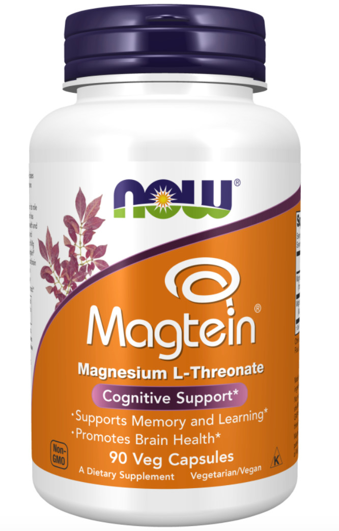 NOW Foods Magtein Capsules – 90 Veg Capsules