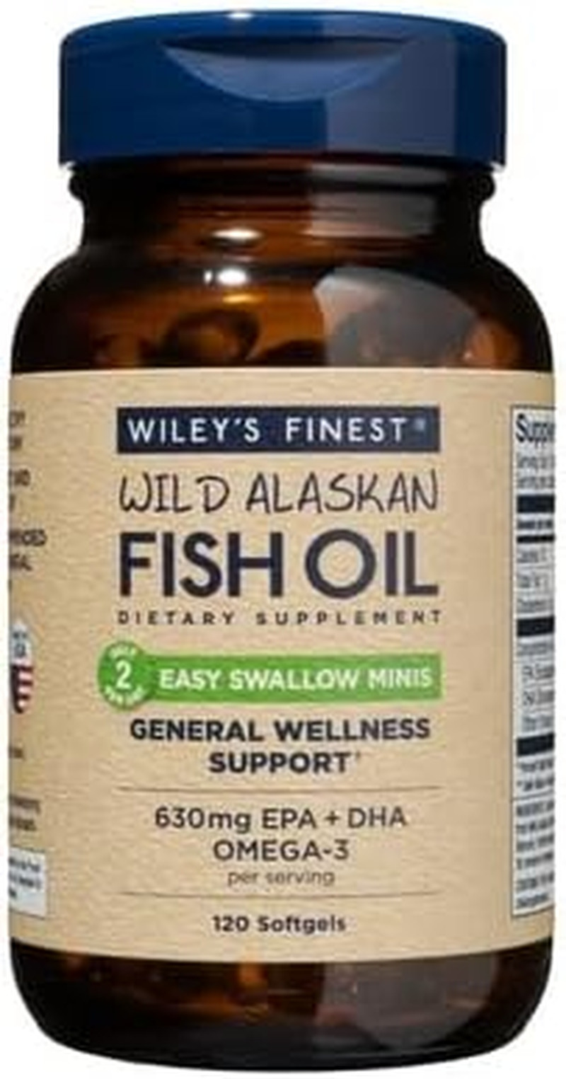 Wild Alaskan Fish Oil Easy Swallow Minis – Omega-3 Fish Oil Supplement for Ad…