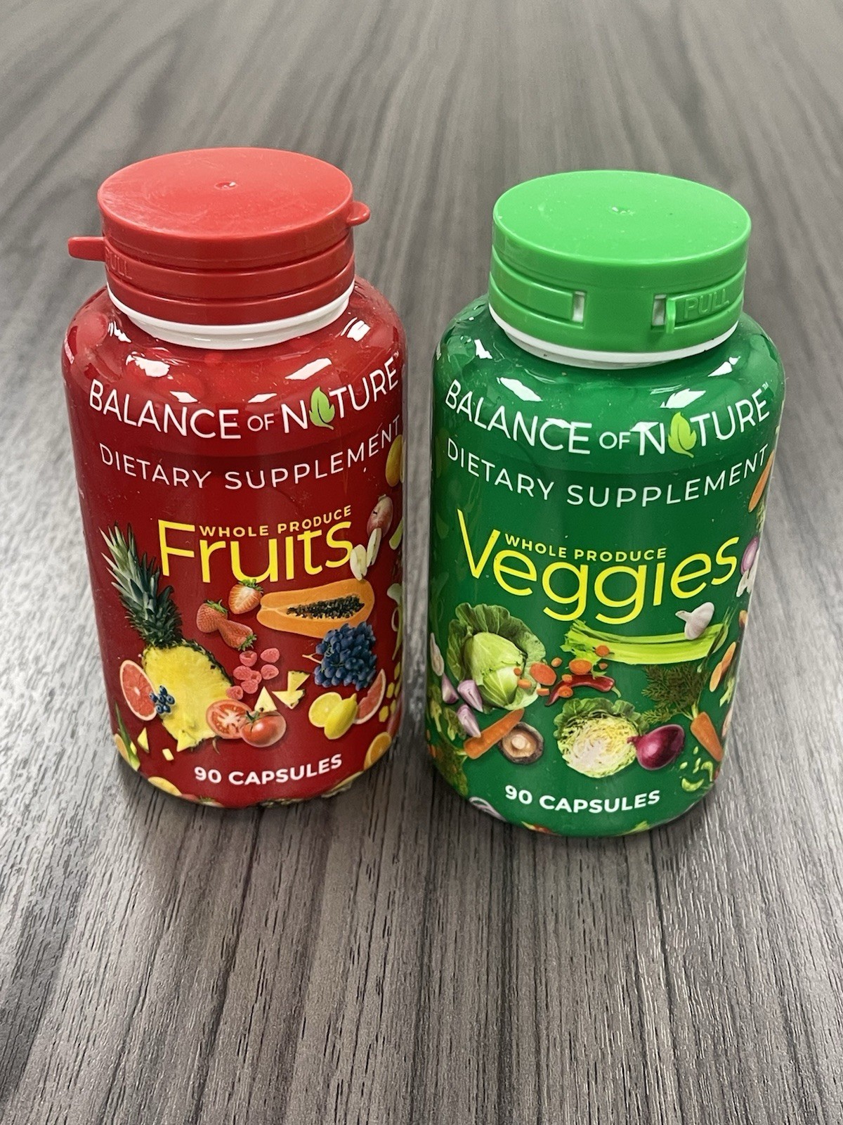 Balance Of Nature Fruits And Veggies Dietary Supplements 180 Capsules Sealed